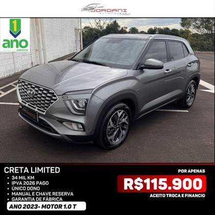 HYUNDAI CRETA 1.0 TGDI FLEX LIMITED AUTOMÁTICO